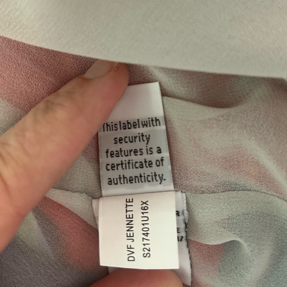 Diane von Furstenberg DVF Jeannette silk blouse Size S - Picture 11 of 14